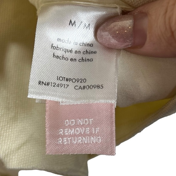 WeWoreWhat x Rent the Runway Cream Linen Blend Boxy Vest, Medium - Picture 6 of 8